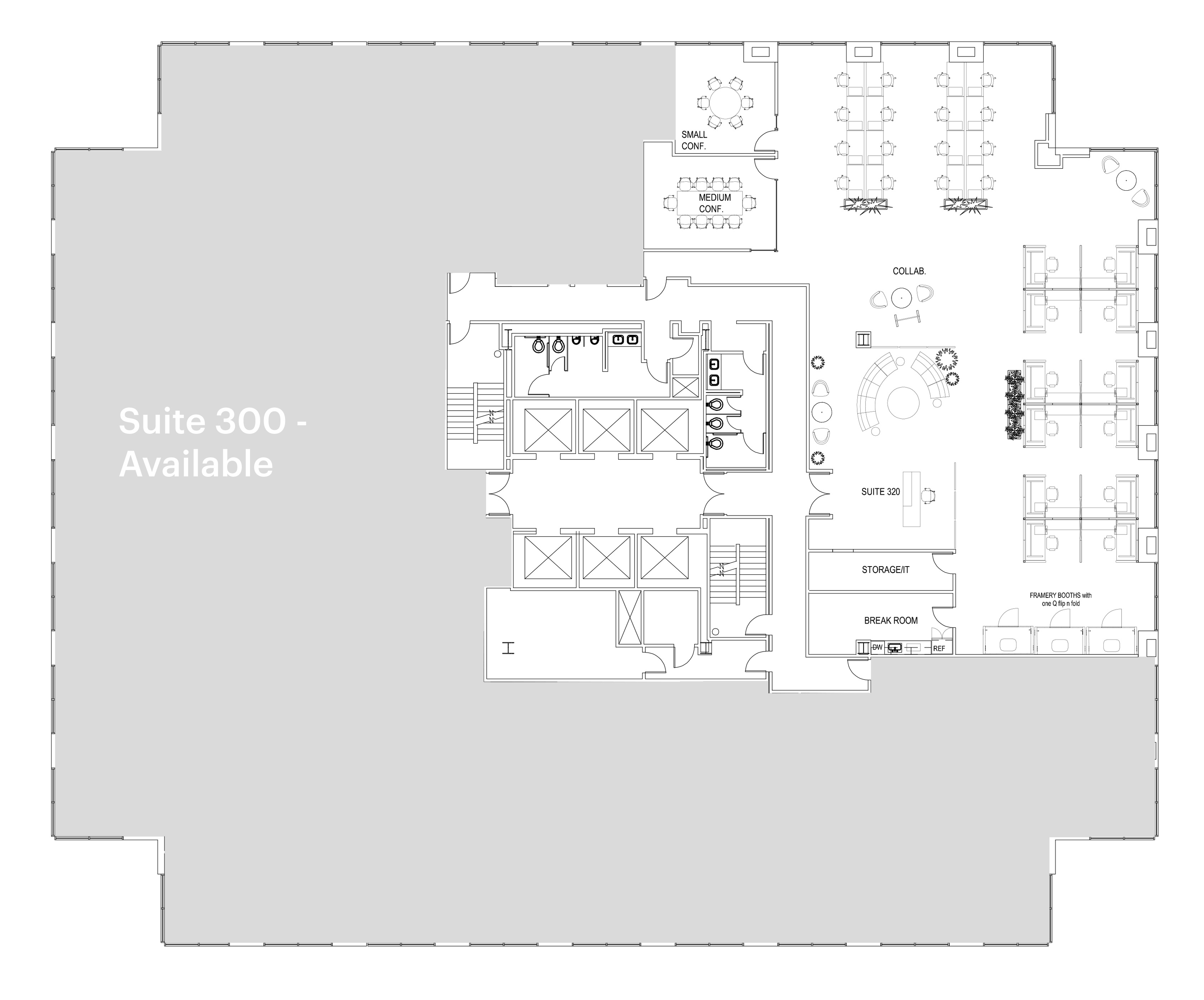 Suite 320 floor plan layout