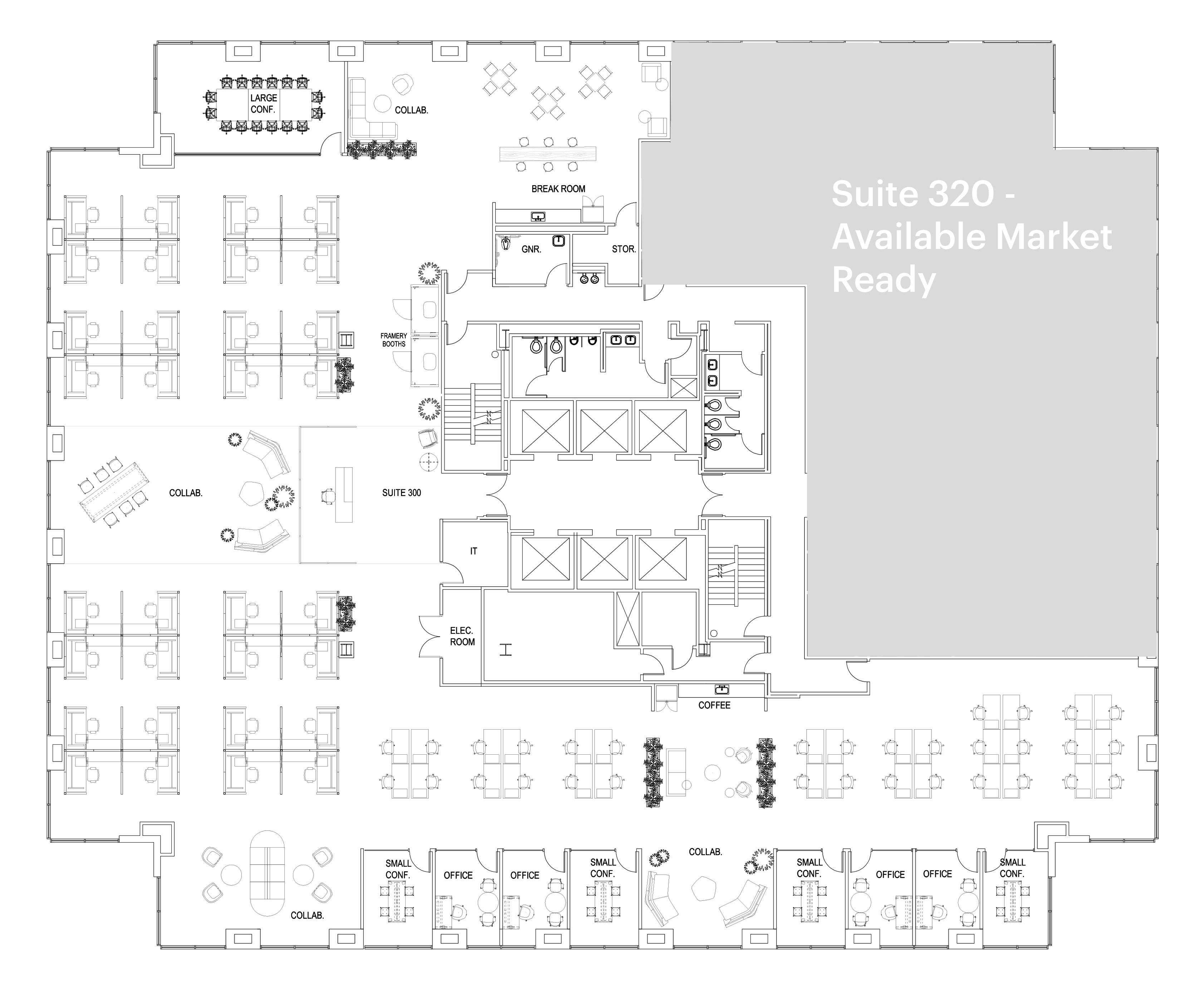 Suite 300 floor plan layout