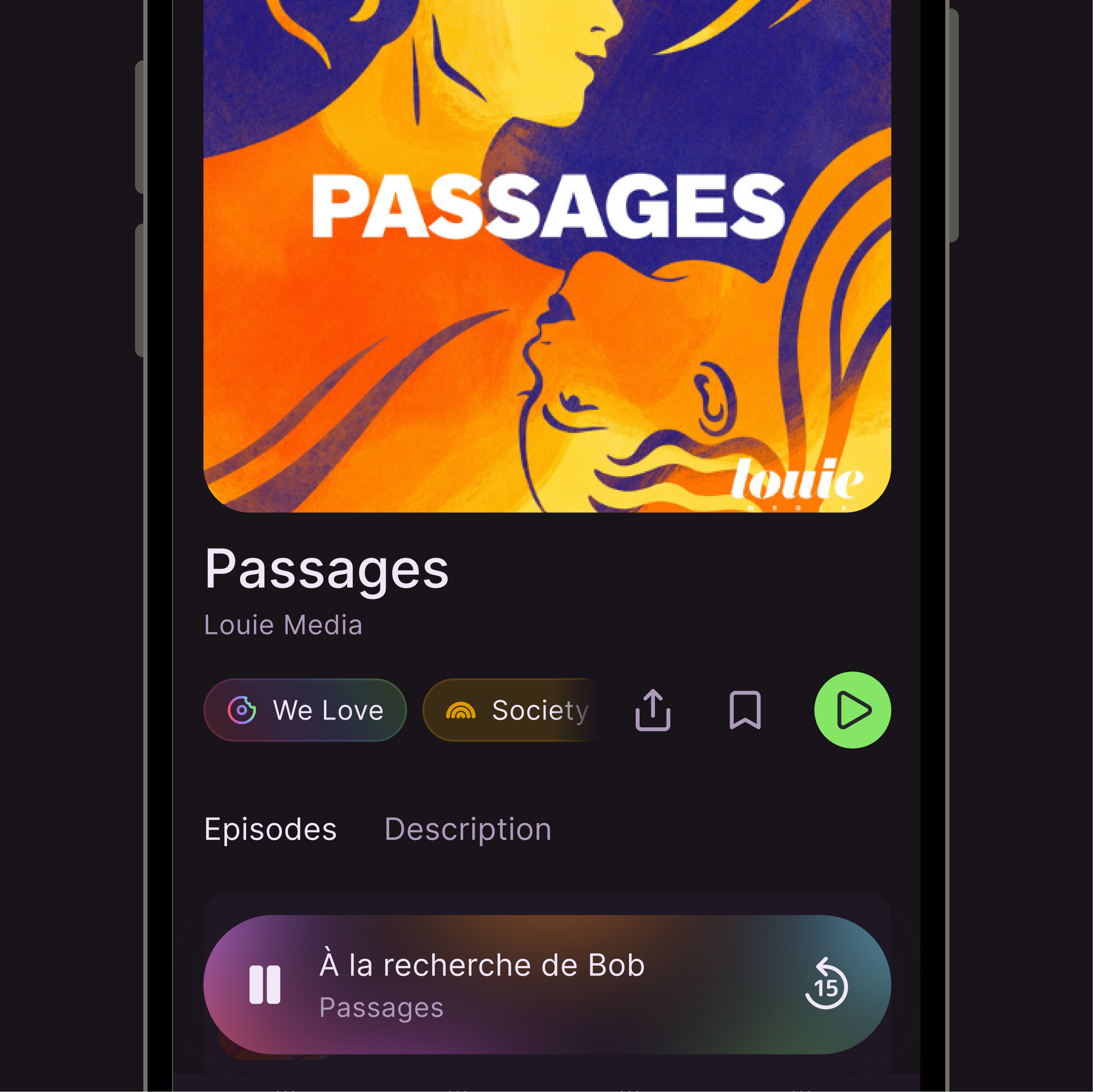 podcast app layout 4