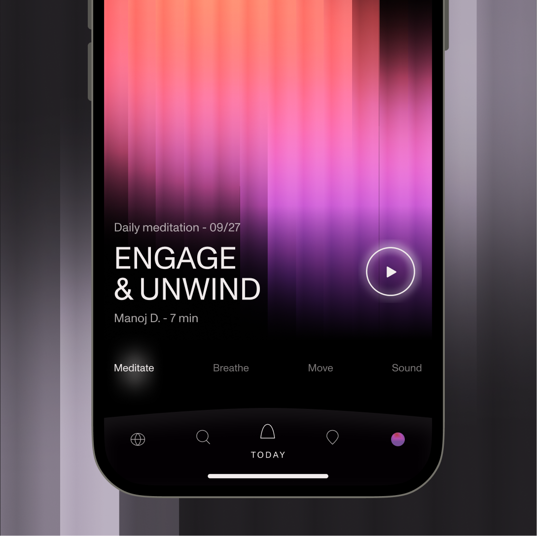 Brutalist meditation app 1