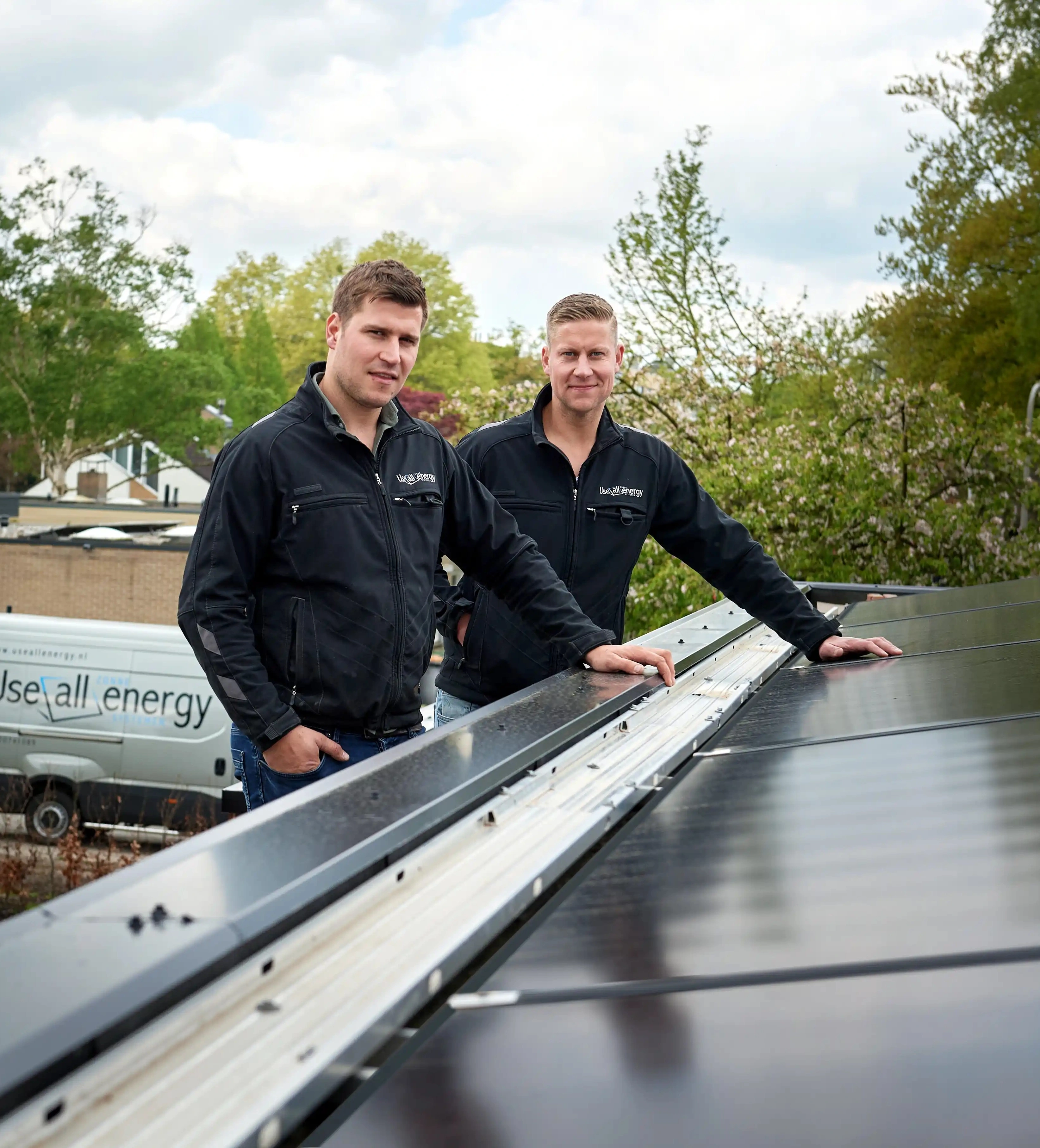 Zakelijke batterij installatie