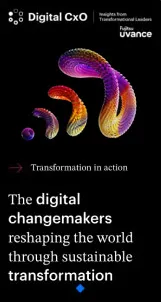 Fujitsu Digital CxO homepage shown on mobile