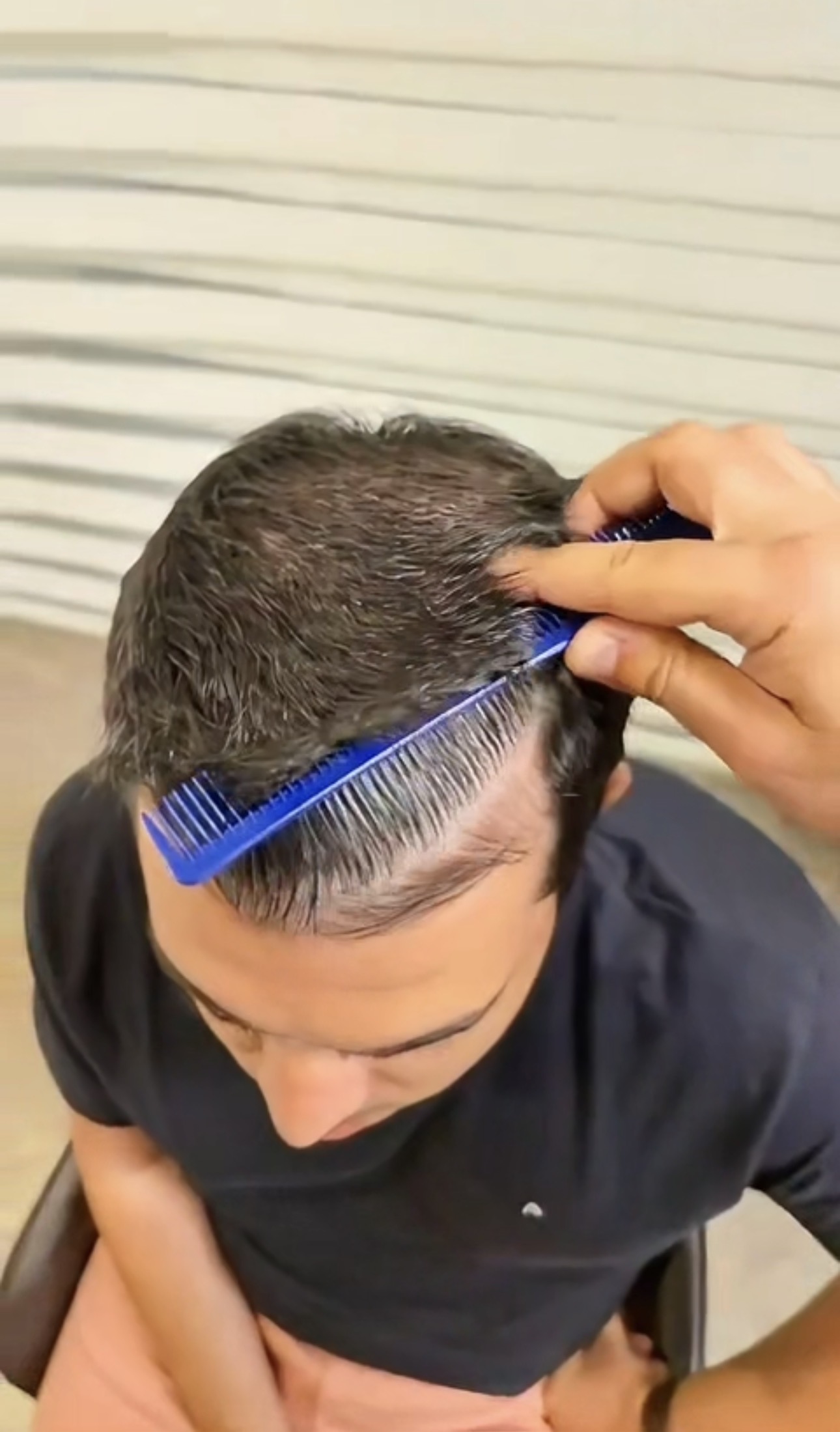 Why is the direction of the hair essential for a natural result?