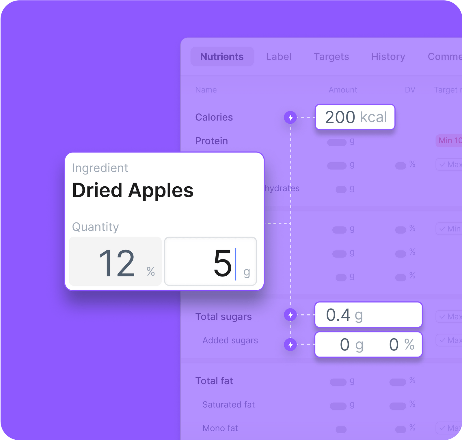 ENTR - Product Development and Nutrition Labeling Software