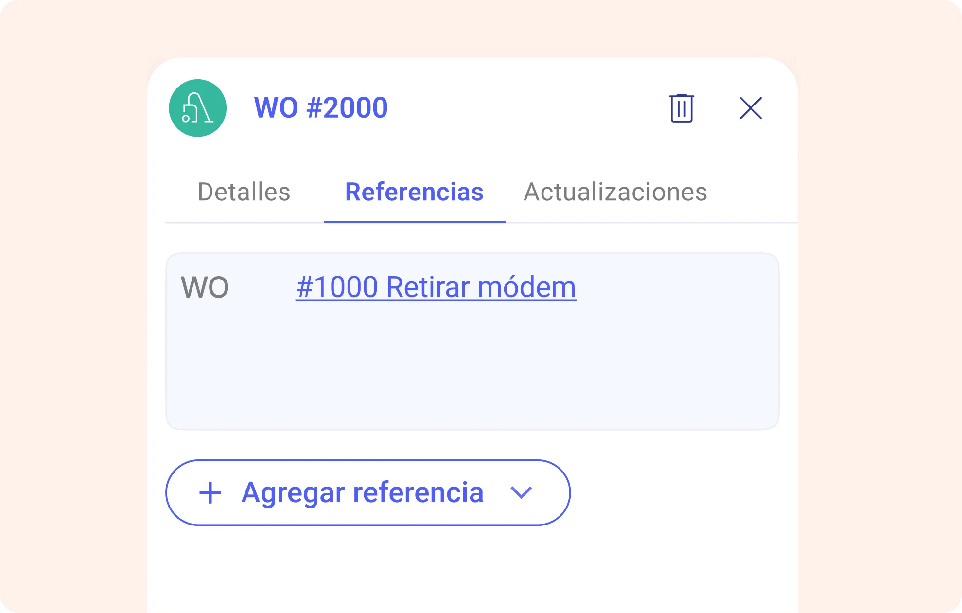 Orden de trabajo de limpieza