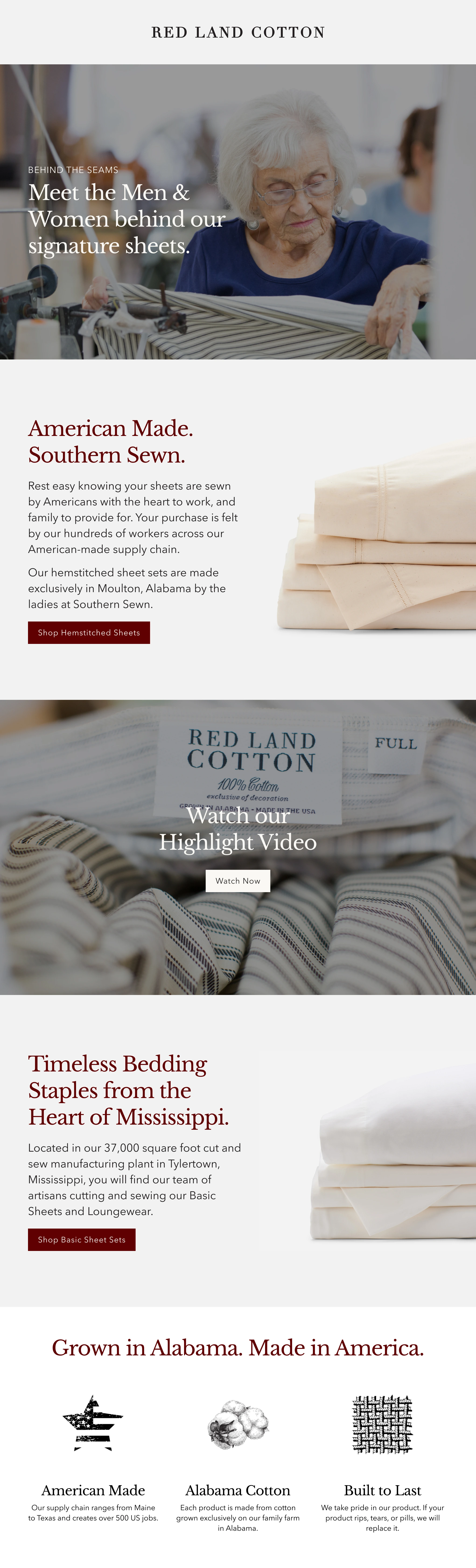 Red land cotton email flow