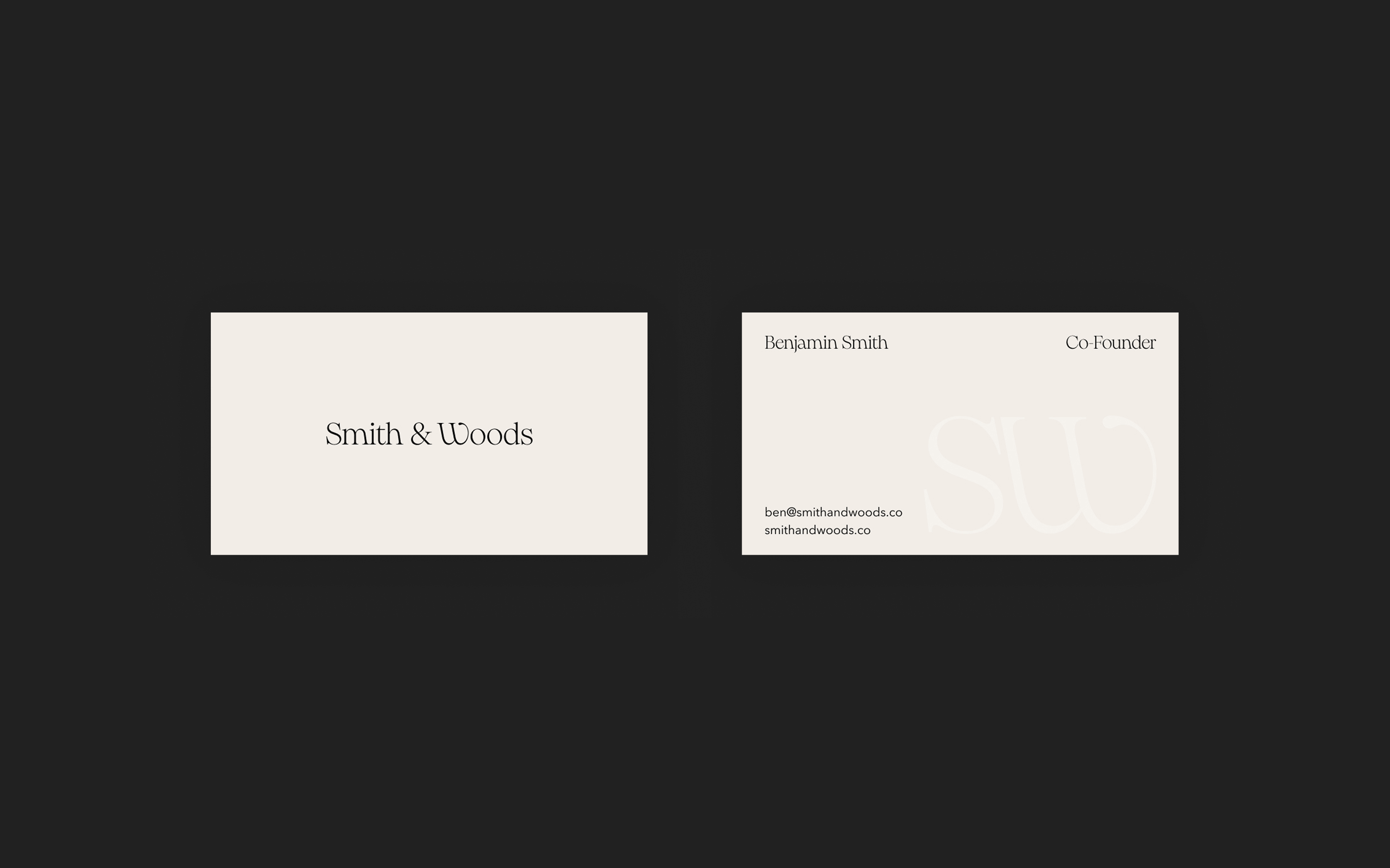 Smith & Woods Business Cards
