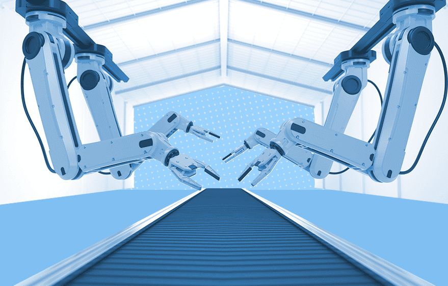 Robot arms representing automated det collection