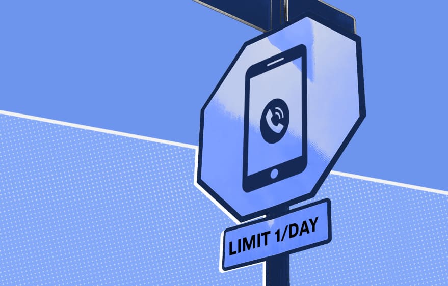 1 debt collections call per day limit sign
