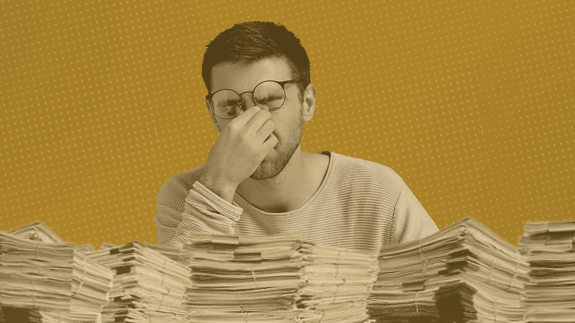 Small business owner dealing with late payments