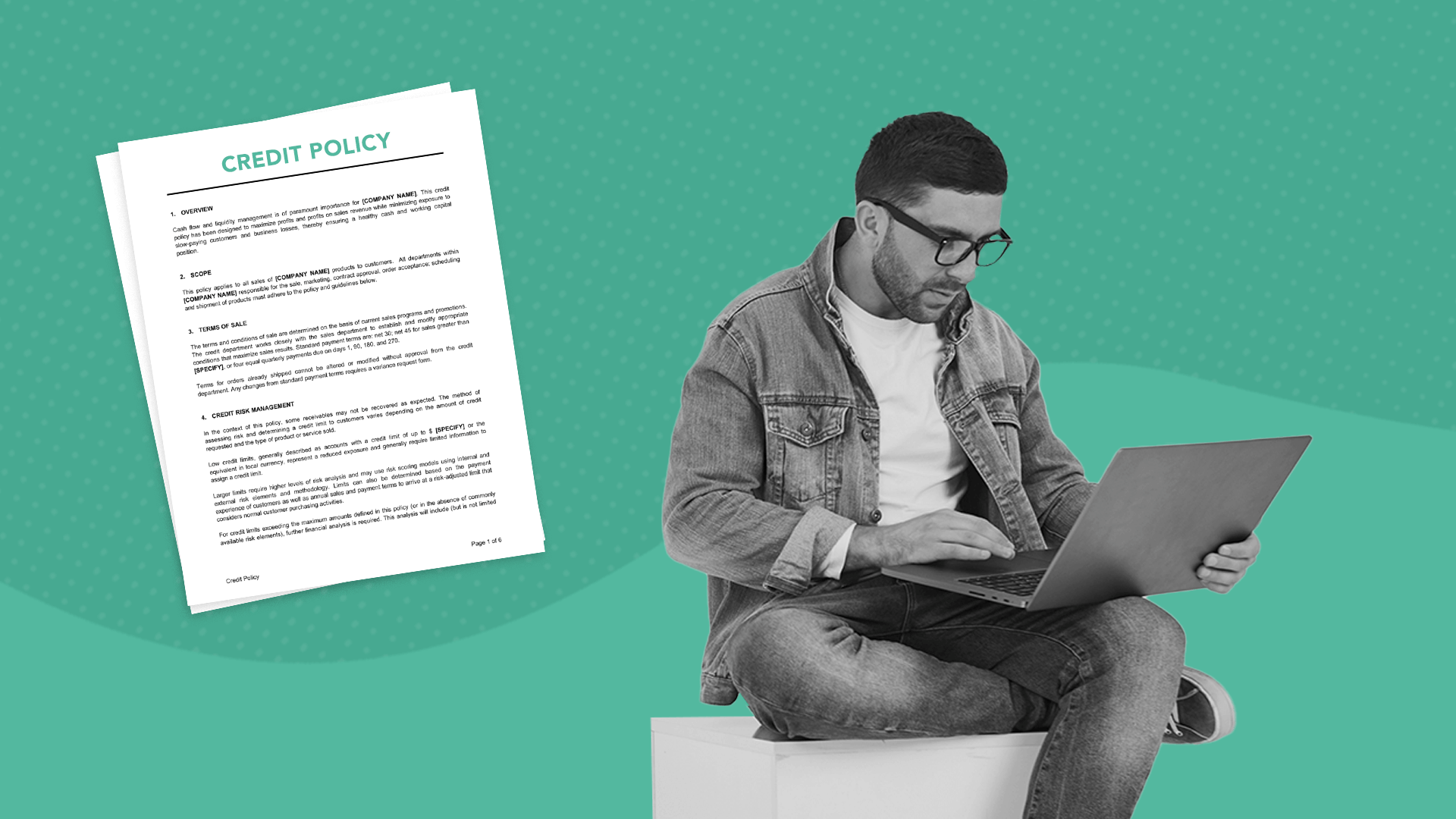 SMEs business owner writing a credit policy for accounts receivable management