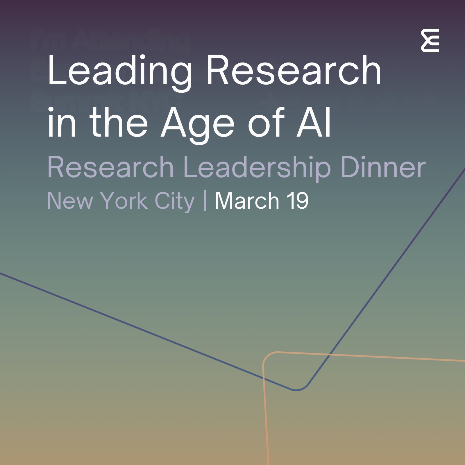 The NYC Research Leadership Dinner 