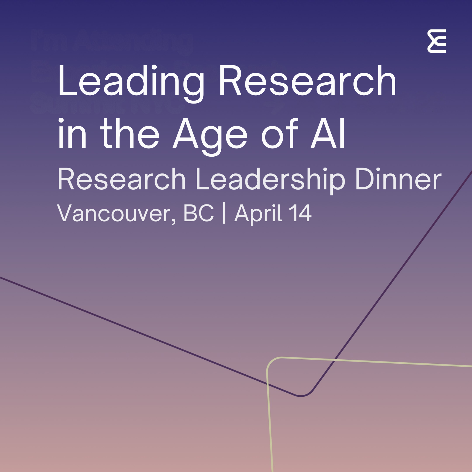 Vancouver UX Research Leadership Dinner 