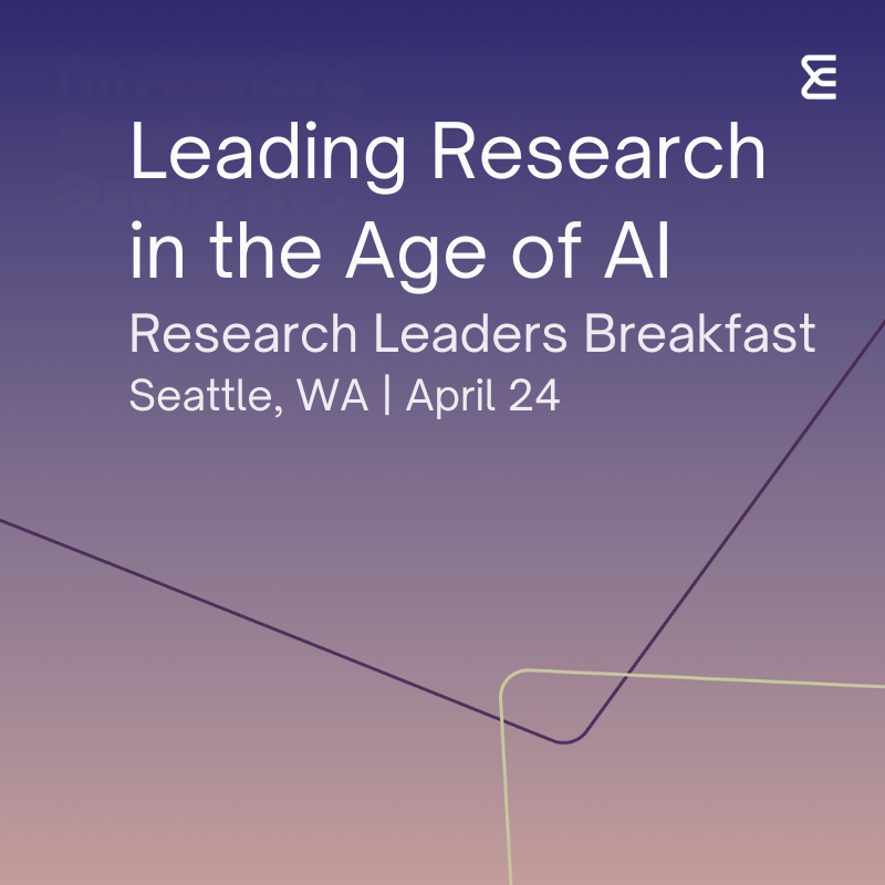 Seattle UX Research Leadership Breakfast