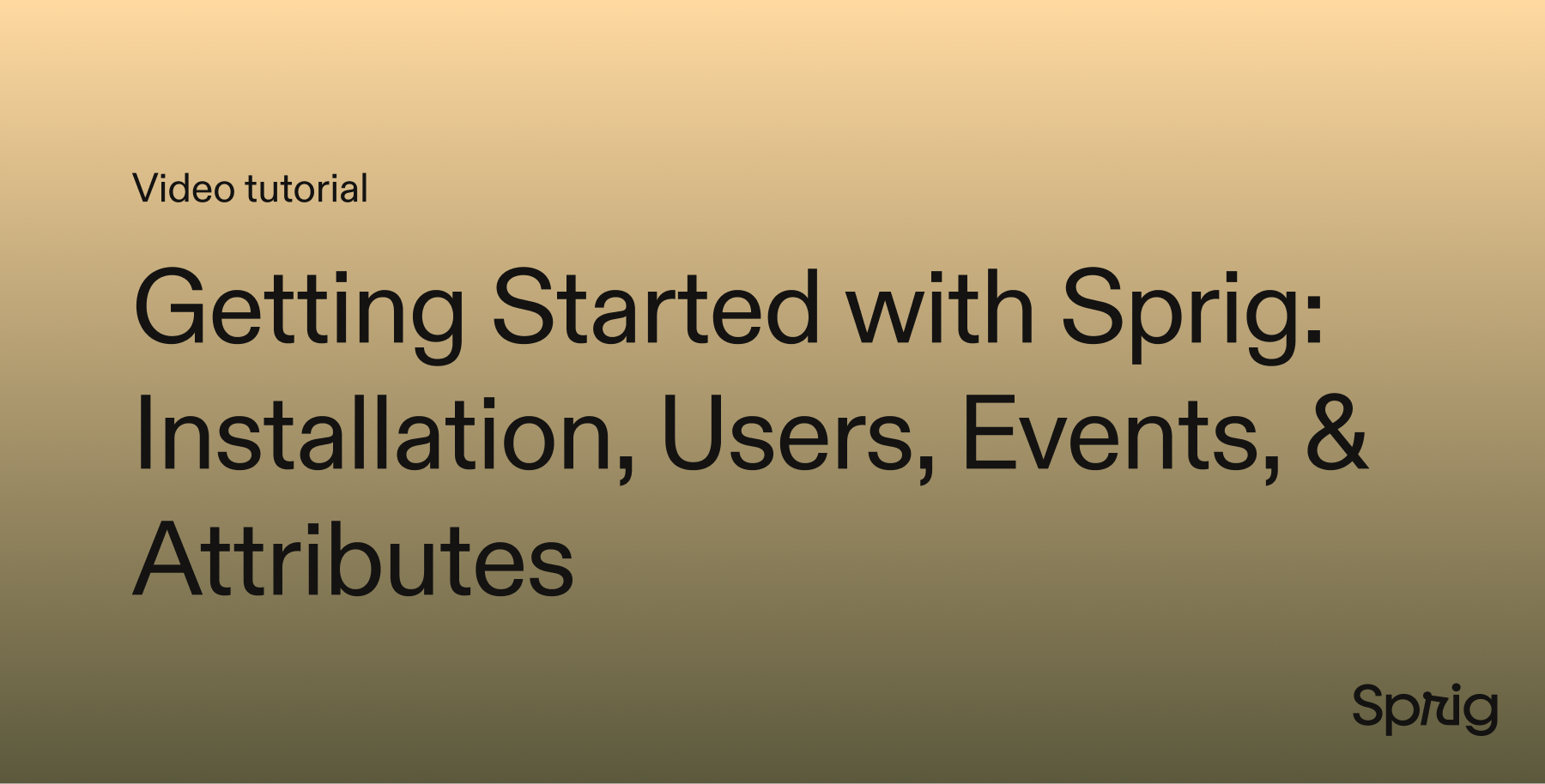 Getting Started with Sprig: Installation, Users, Events, & Attributes