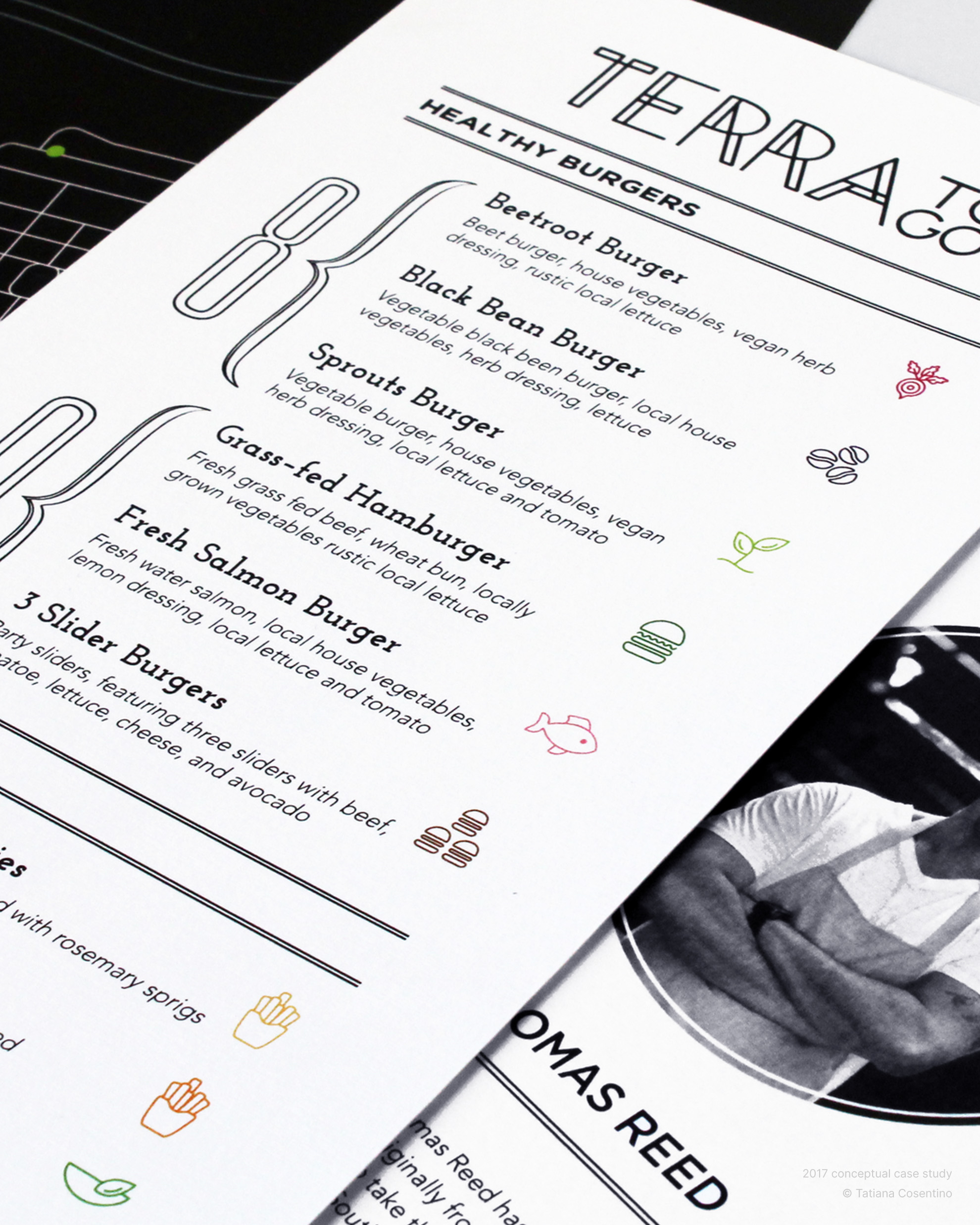 Case study menu graphic