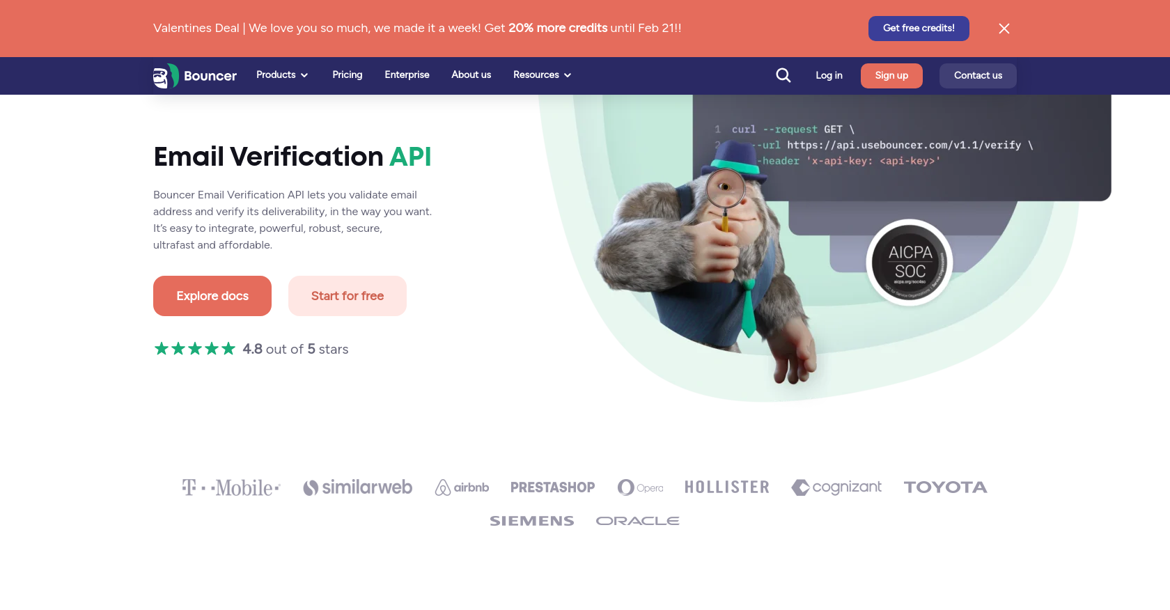 Bouncer Email Verification API