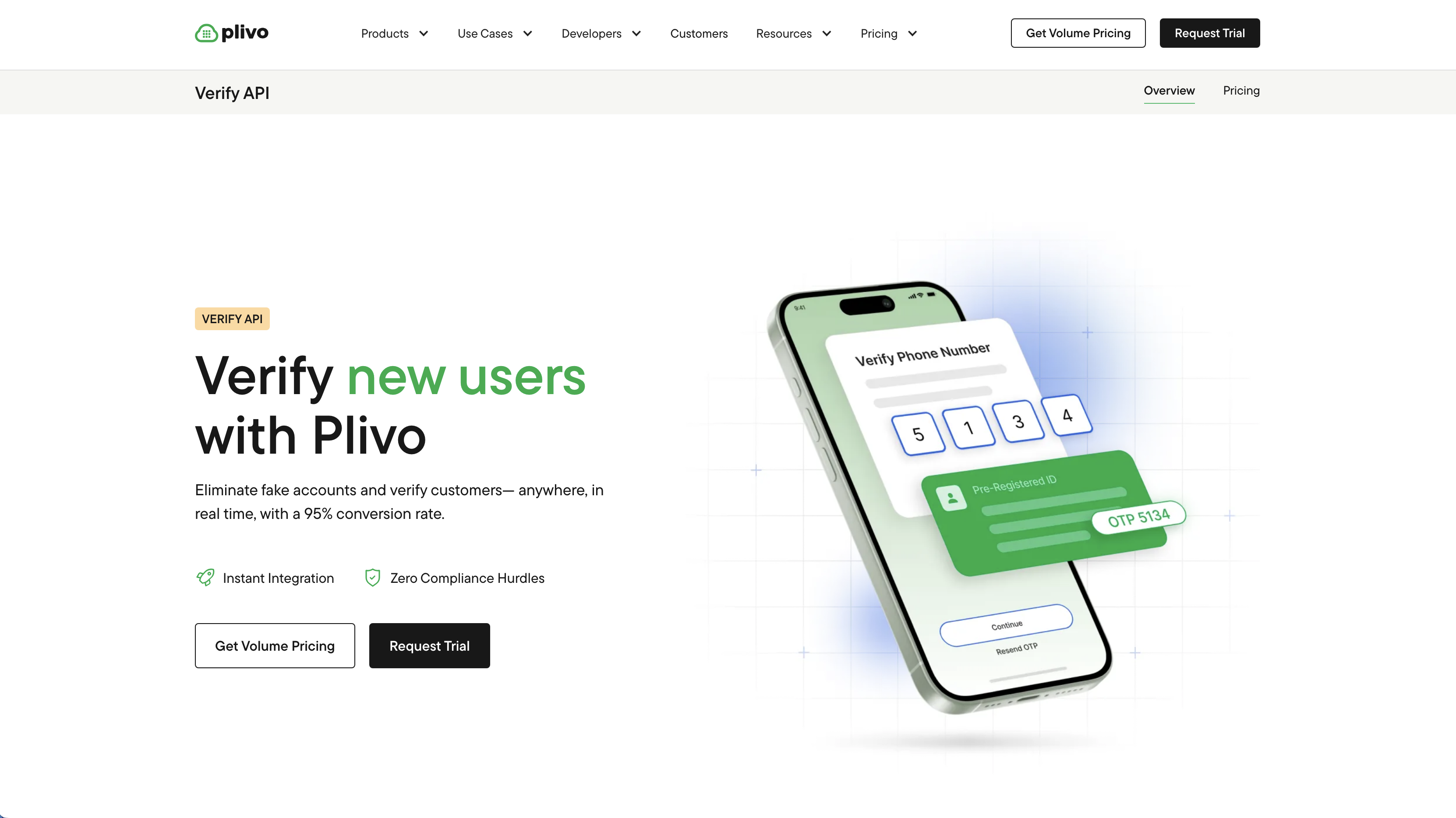 Plivo Verify API