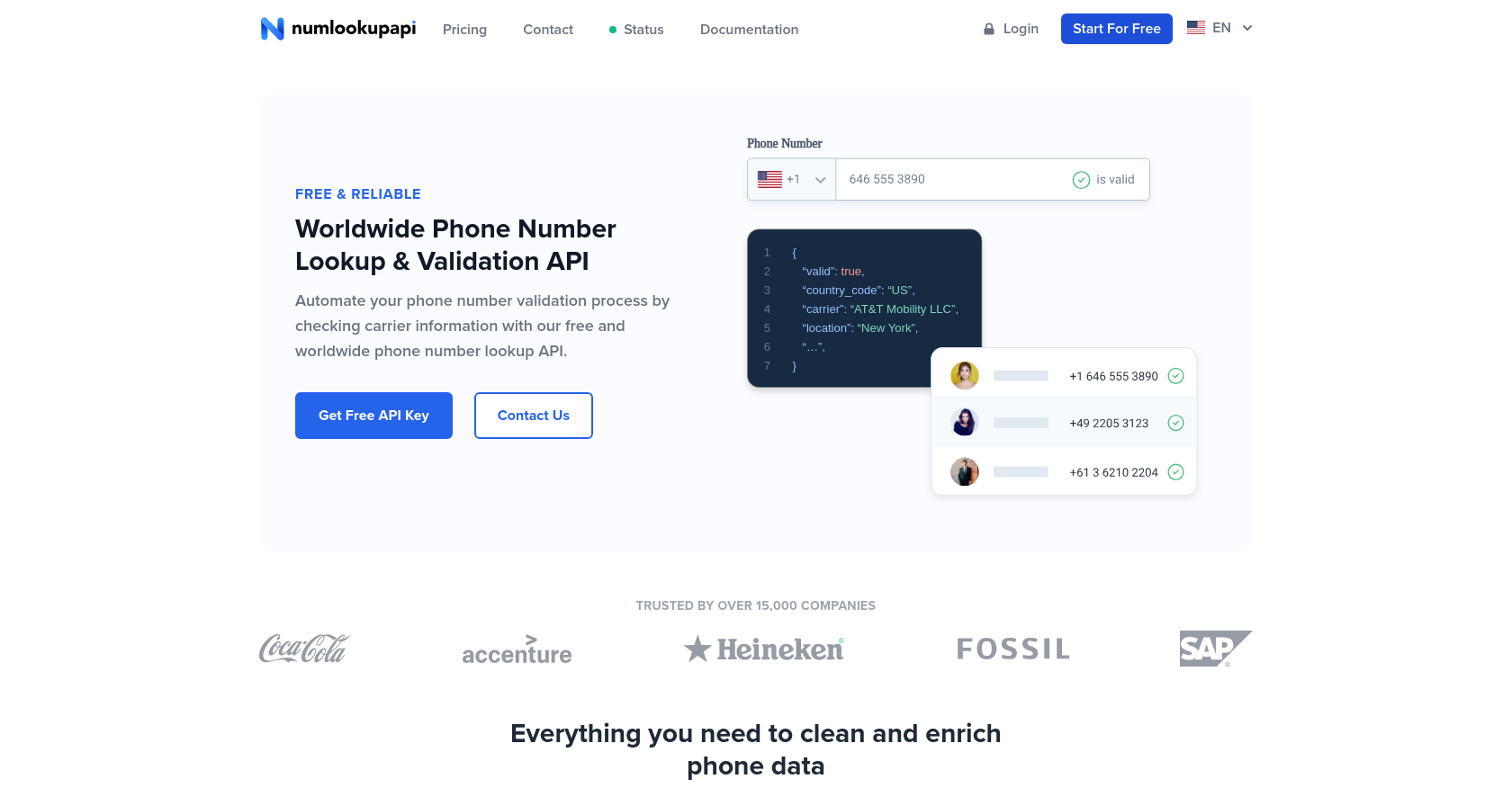 NumLookup API