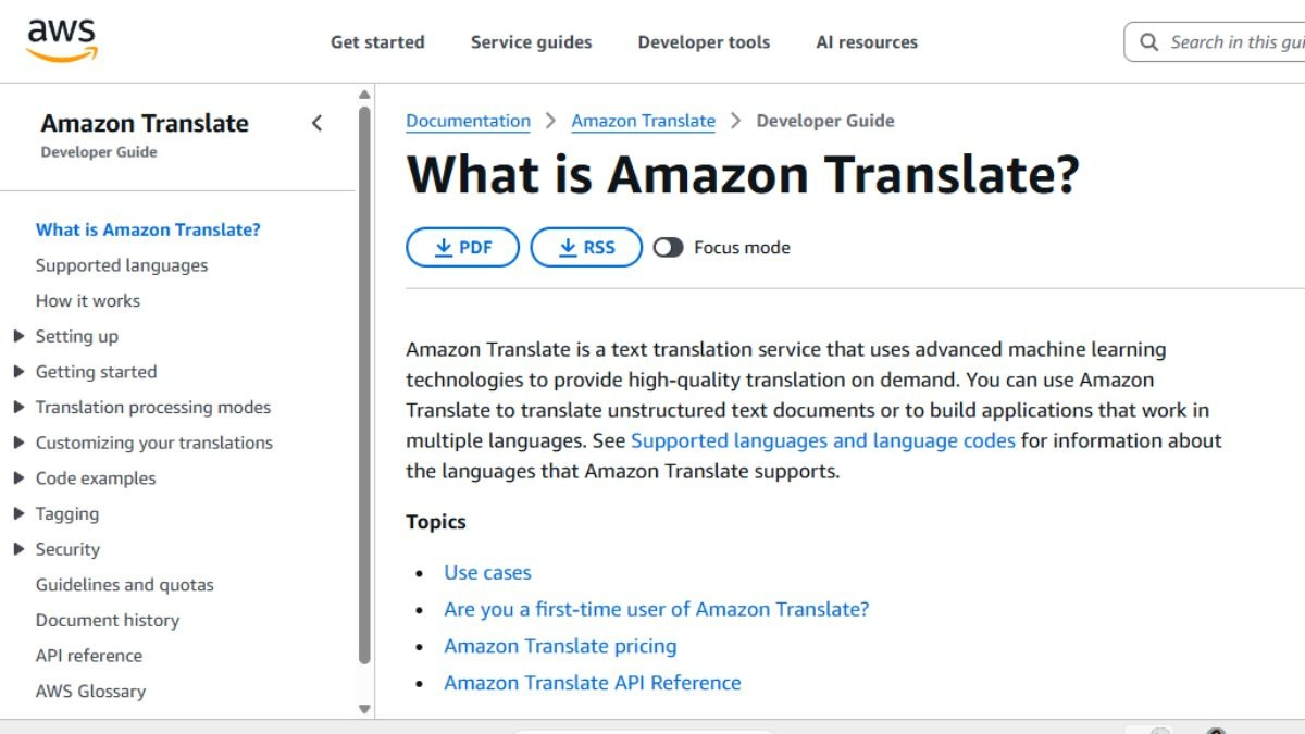 Amazon Translate
