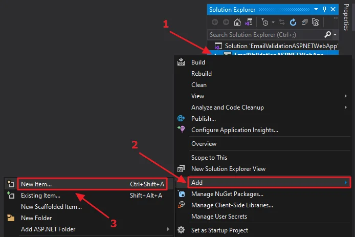 Illustration for ASP.NET Email Validation Using Regular Expression Validator