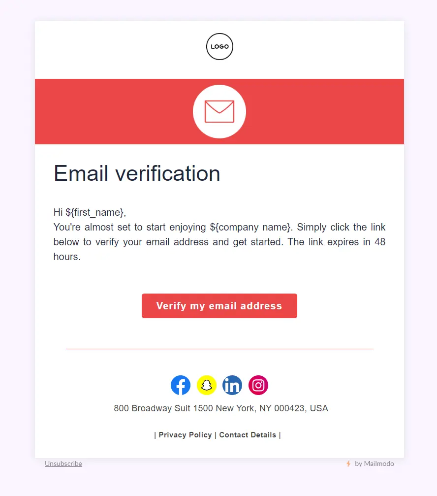 Mailmodo Email Template