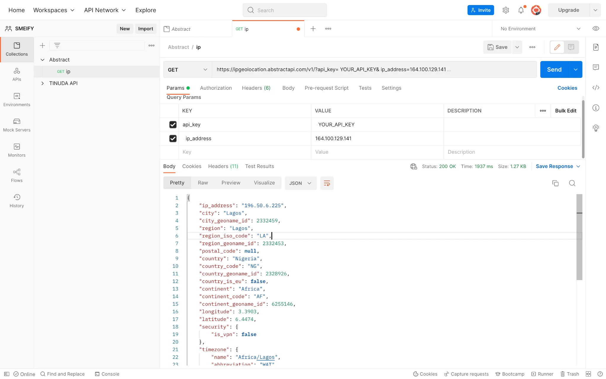 Illustration 3 for How to Perform IP Geolocation Query using the Python Flask Framework