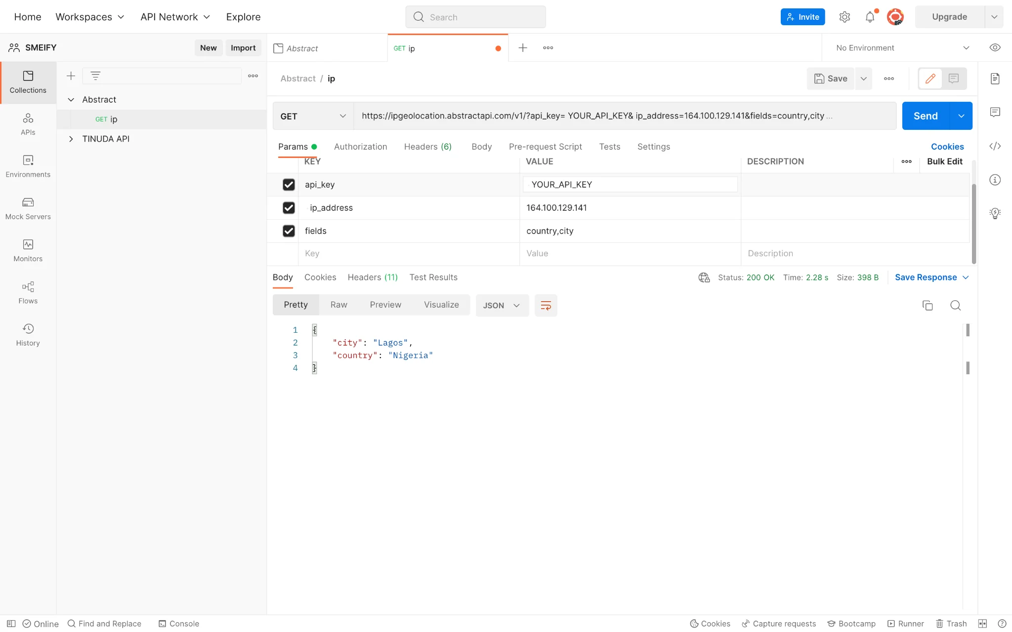 Step 4 illustration: nt of response from the API by adding extra fields to the request