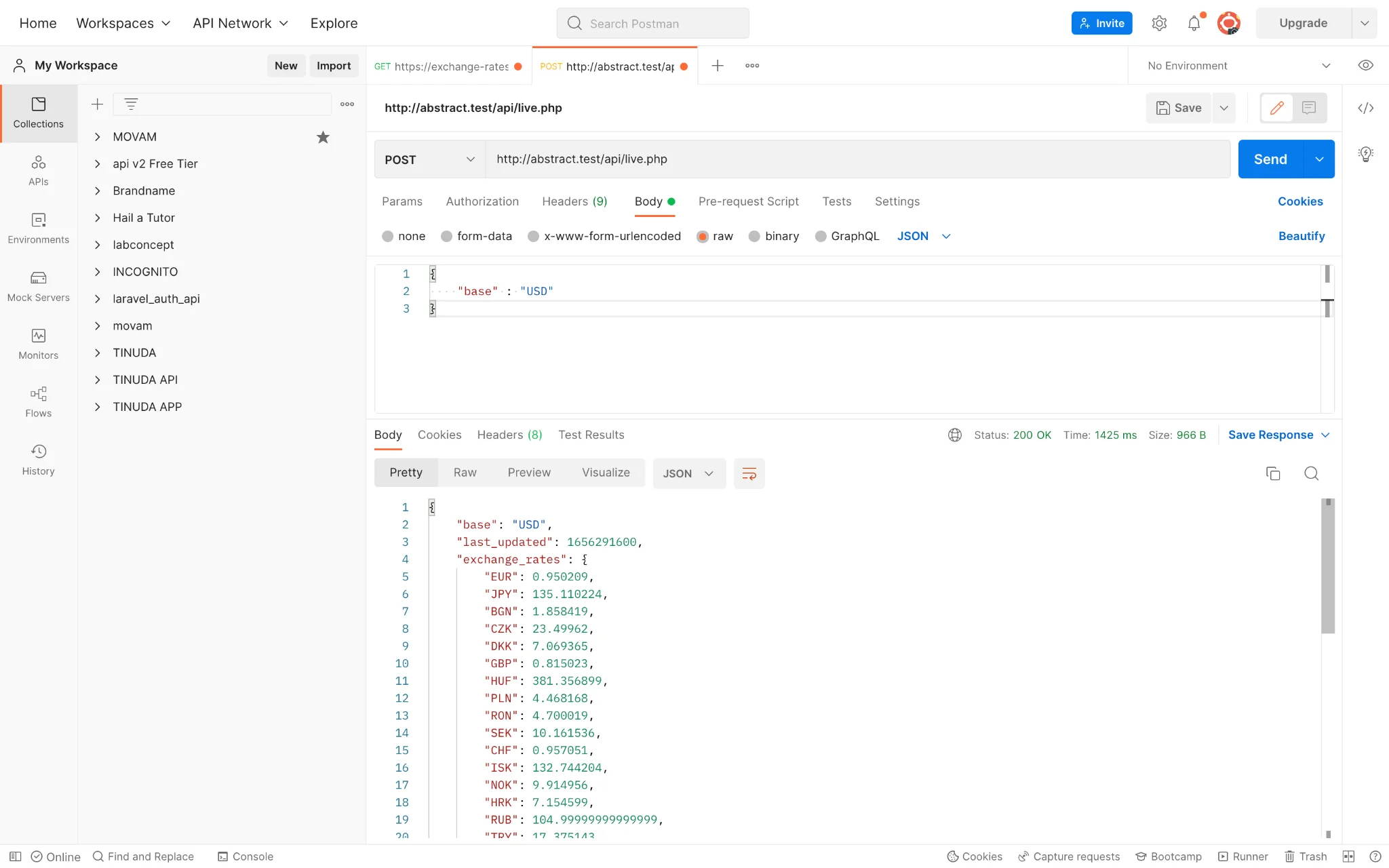 Illustration 4 for Currency Conversion in PHP with the Exchange Rate API