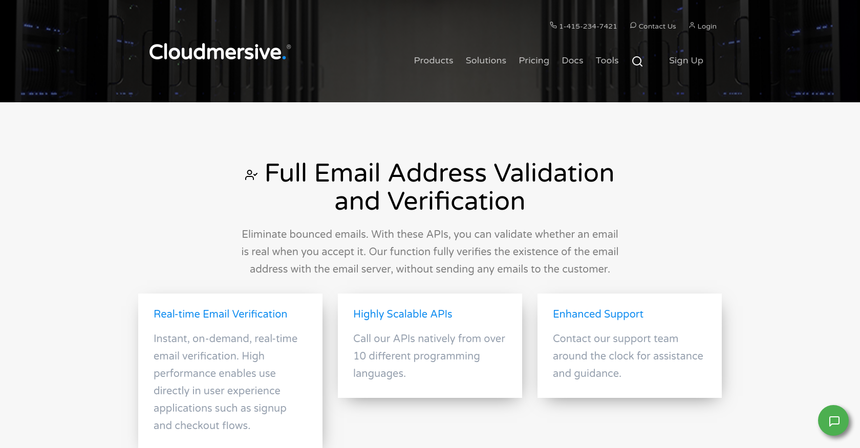 Cloudmersive Full Email Address Validation and Verification