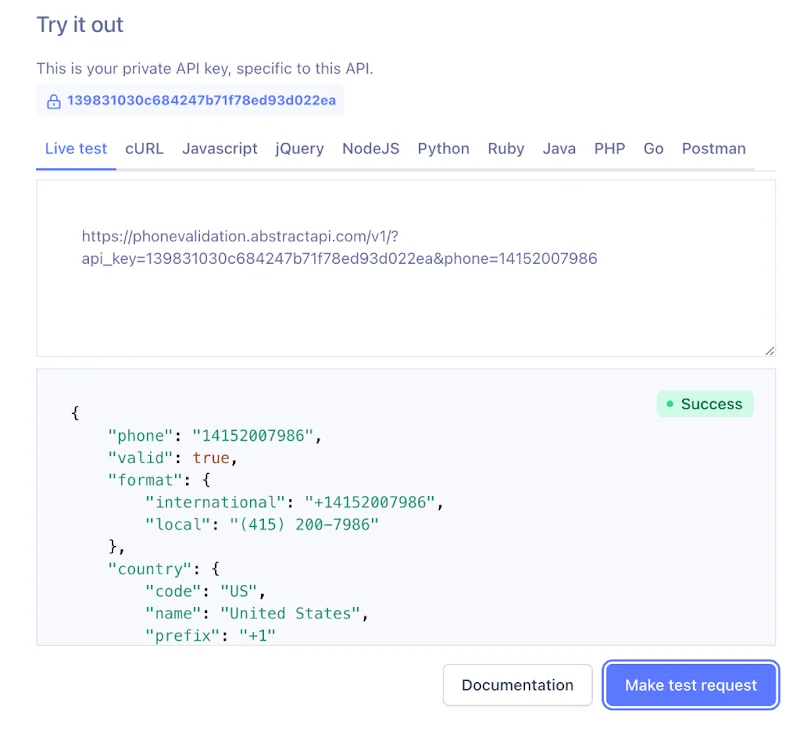 Illustration for Node.js Phone Number Validation