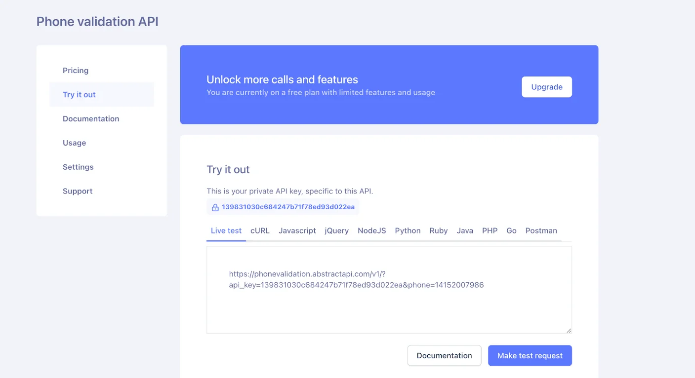 Illustration for Node.js Phone Number Validation