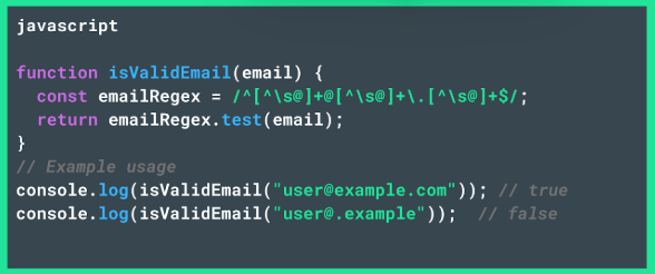 JavaScript Implementation - very simple regex
