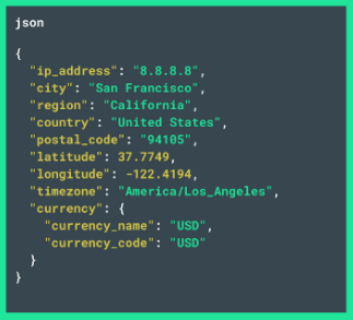 APIs return data in JSON format - Abstract API