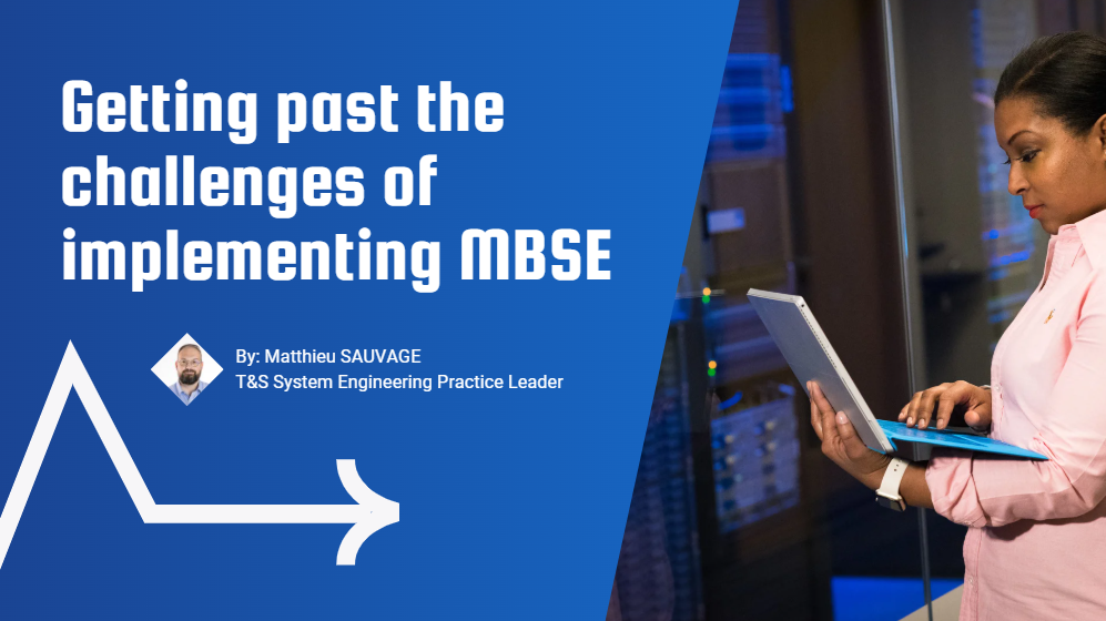Illustration of MBSE (Model-Based Systems Engineering) implementation process, highlighting system design optimization and overcoming integration challenges.