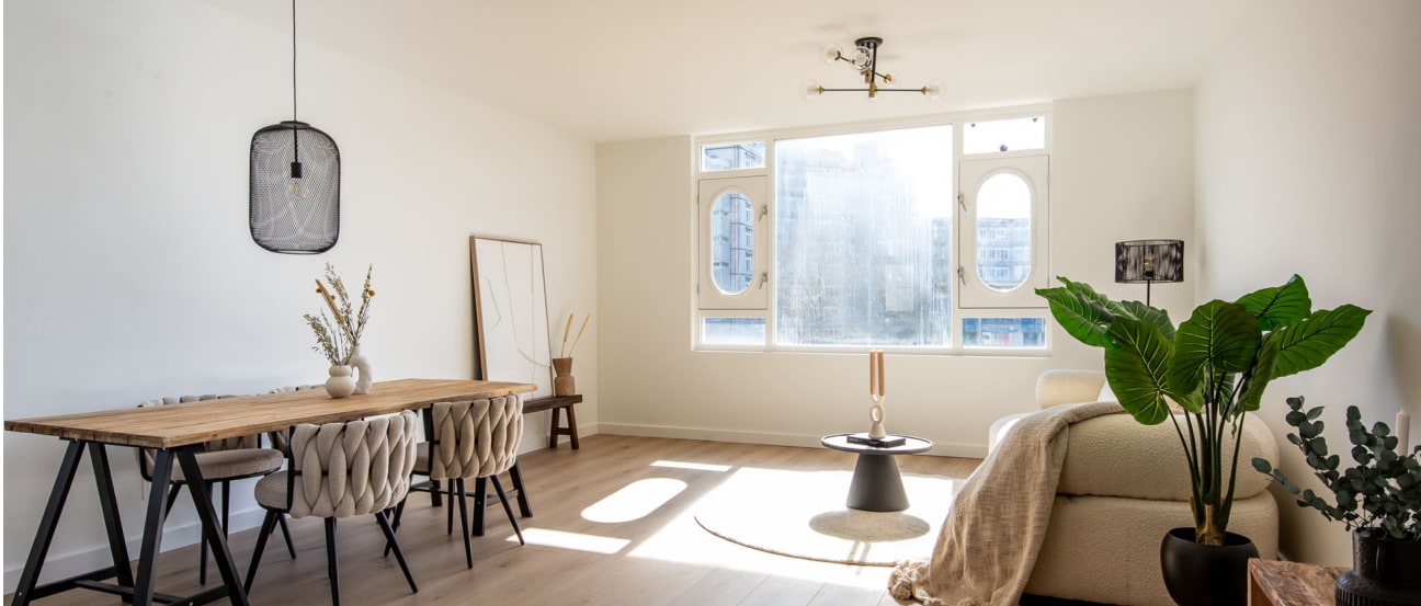 Decorated living room