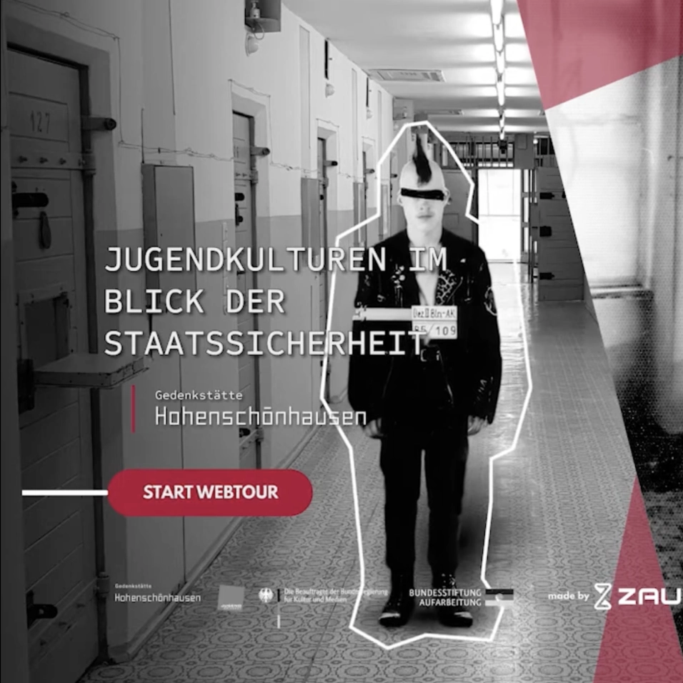 Landing page of Berlin-Hohenschönhausen Memorial Web Tour