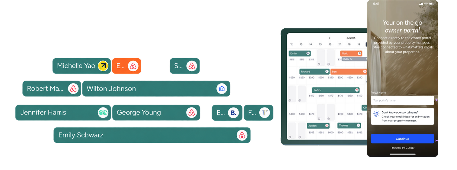 Guest bookings across multiple platforms