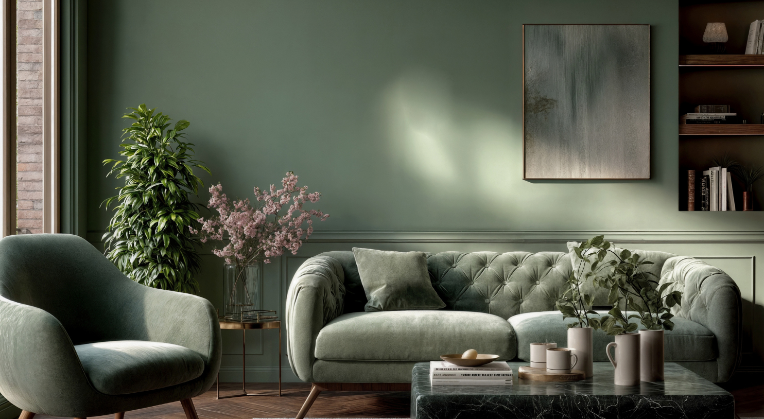 Stylish short let living room