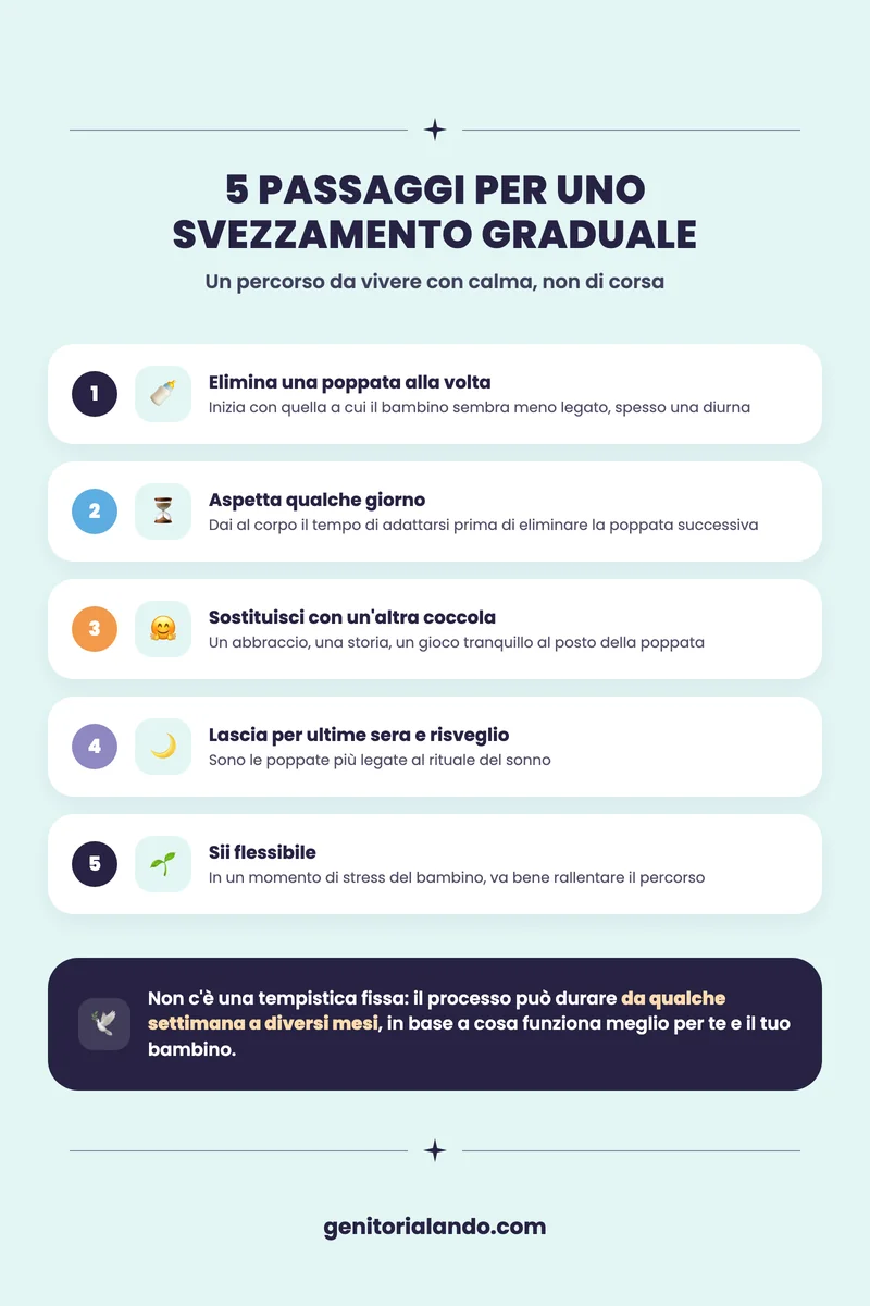 Guida passo passo per smettere di allattare in modo graduale