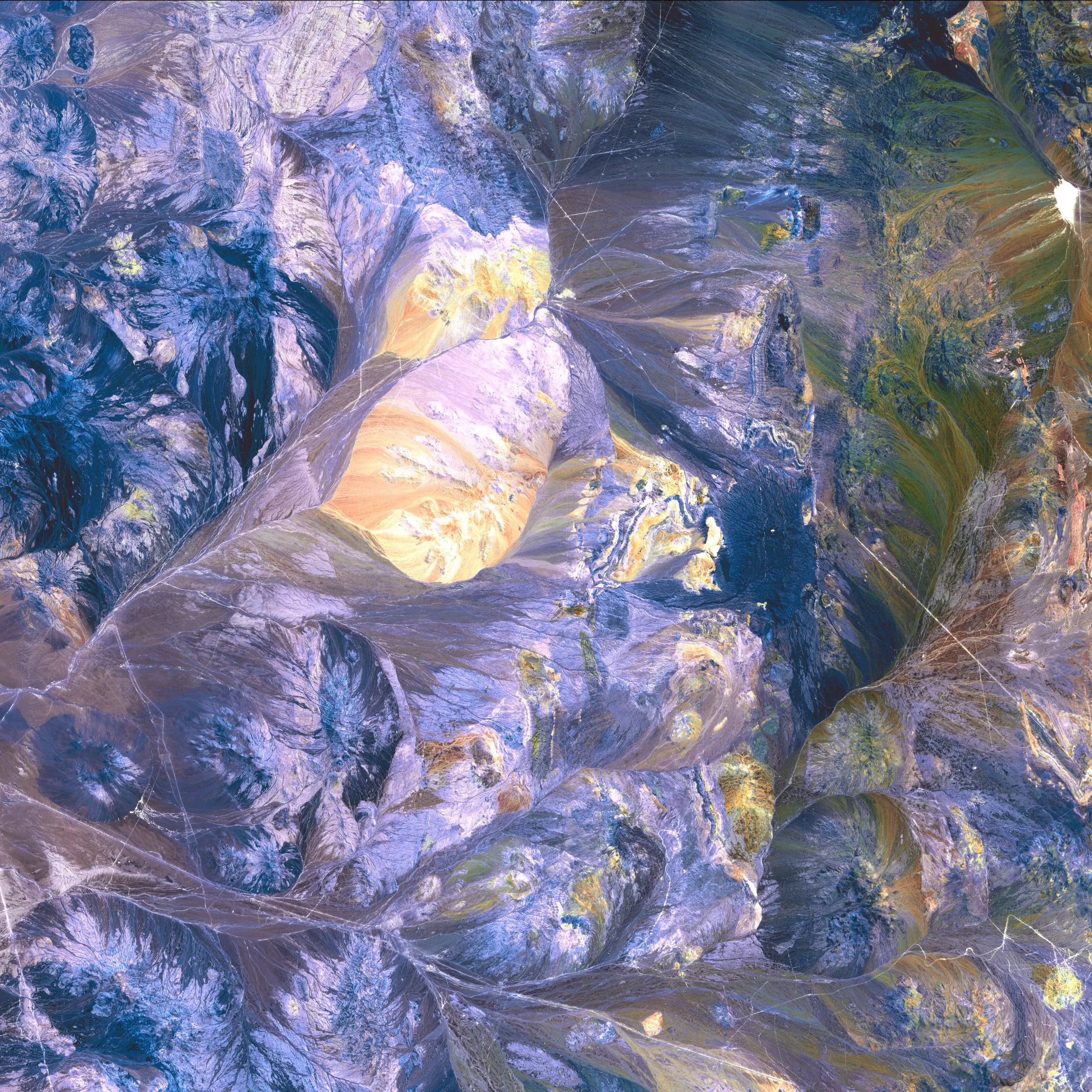 A close up of a painting of leaves