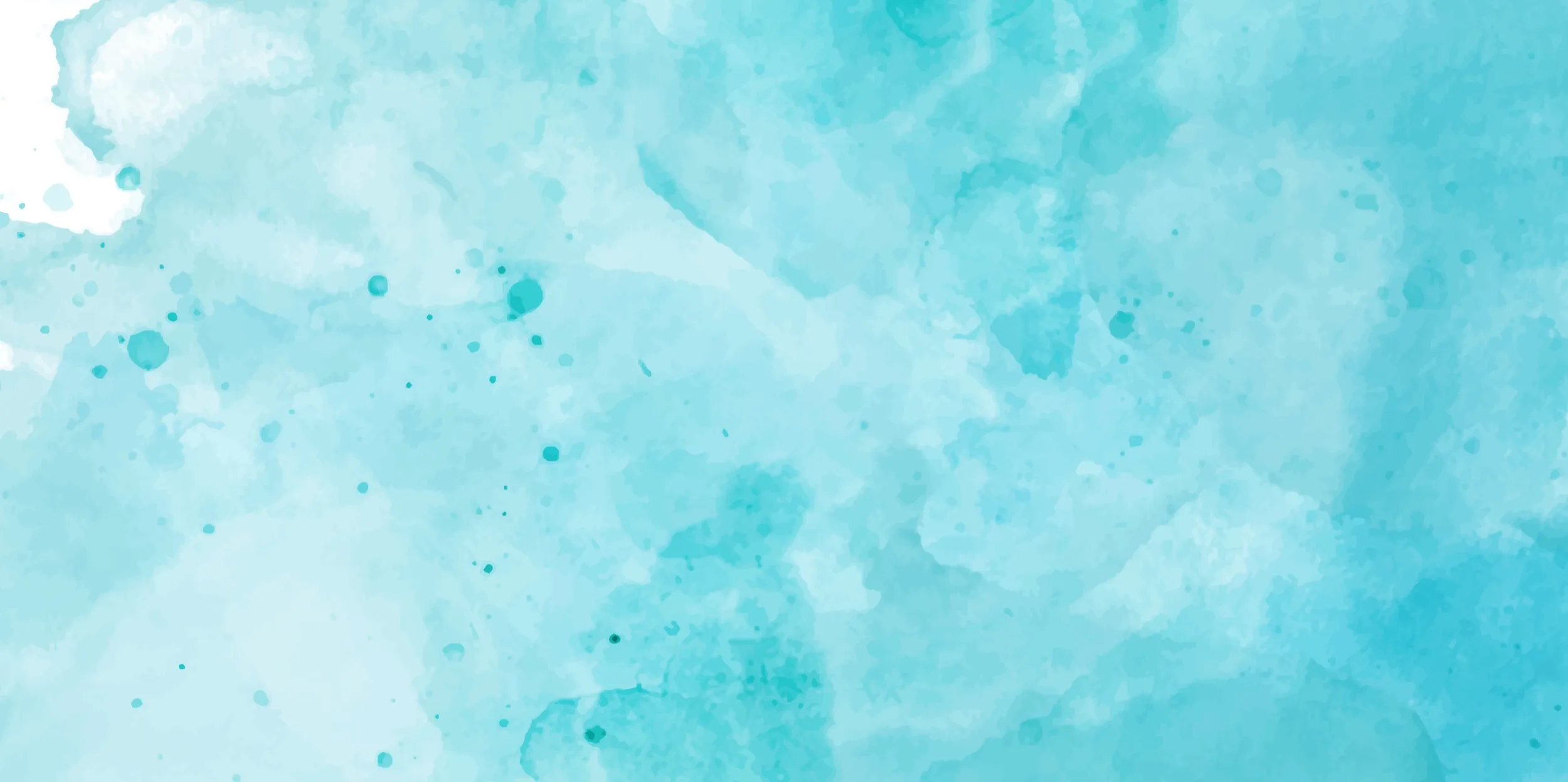 A watercolor painting of blue and green colors
