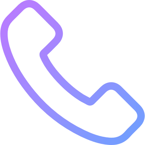 A purple and blue phone icon