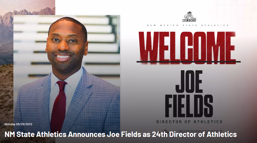 NM State Athletics Announces Joe Fields as 24th Director of Athletics