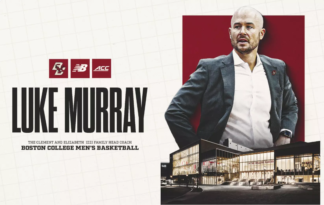 Boston College Names Luke Murray To Lead Men's Basketball