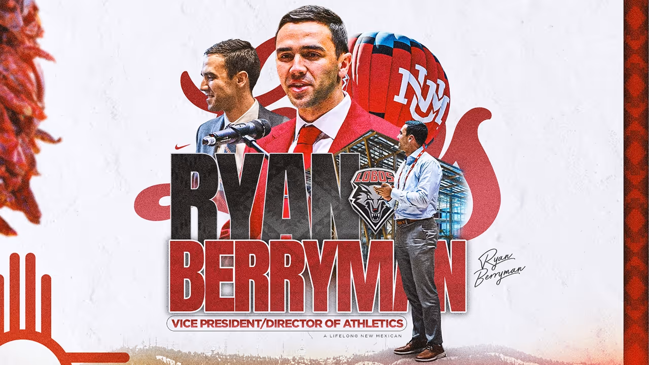 The University of New Mexico names Ryan Berryman as Vice President and Director of Athletics