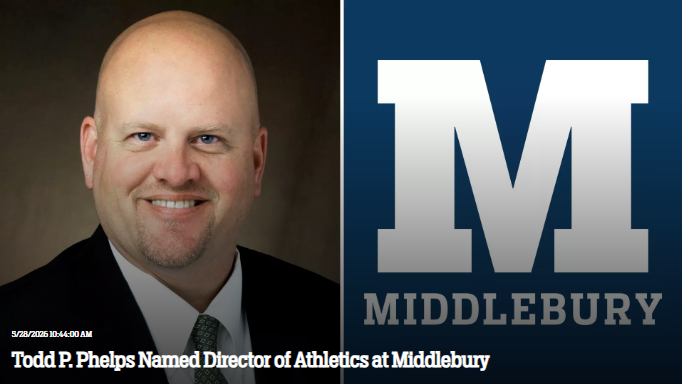 Todd P. Phelps Named Director of Athletics at Middlebury