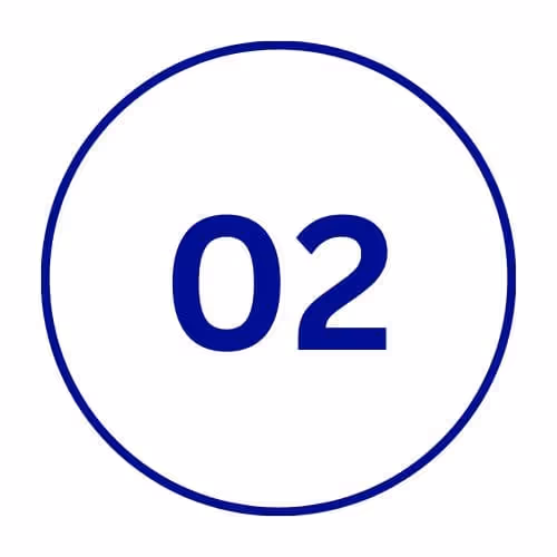 Number 2 inside a circle