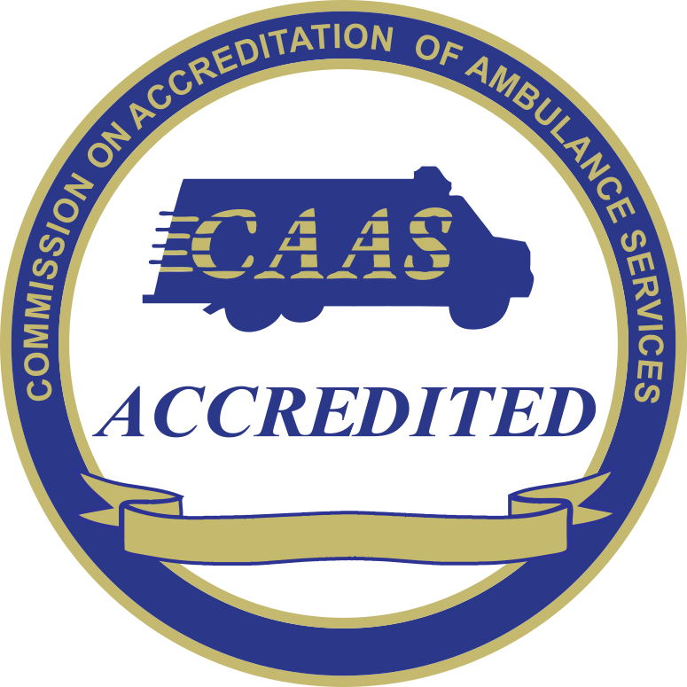 CAAS Accredited seal, Commission on Accreditation of Ambulance Services