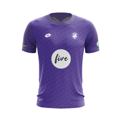 The Ellerslie AFC Women’s purple kit, made by LOTTO Sport New Zealand